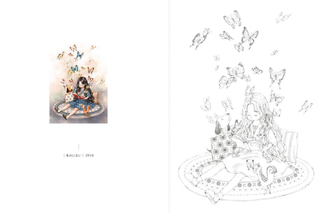 The Girl in the Forest It's OK to Take a Break Epor's Coloring Book Japanese Craft Book Epor Joo Seo-jin Coloring book - Japanese Craft Book