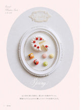 Seasonal miniature sweets a la carte made with polymer clay - Japanese Craft Book