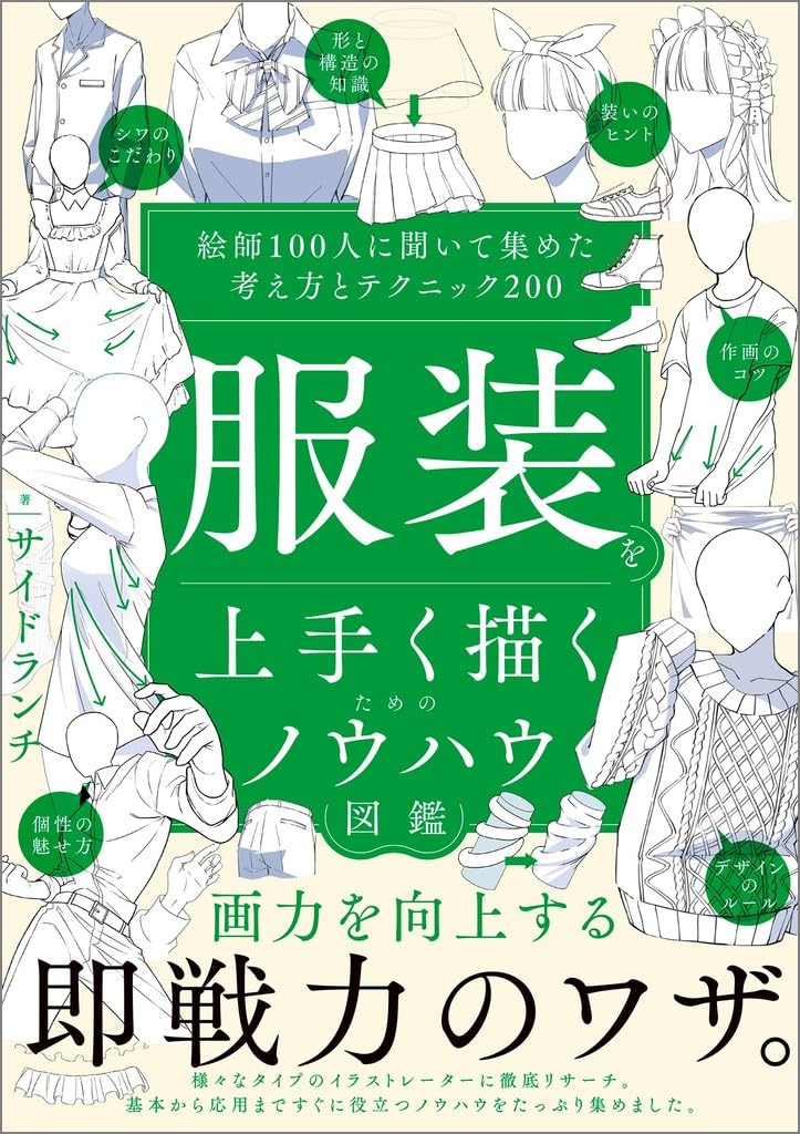 A guide to drawing clothes well: 200 ideas and techniques Japanese Craft Book