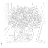 Adult Sketch Colouring Book Selected Collection of Beautiful Seasonal Flowers and Plants, ed - Japanese Craft Book