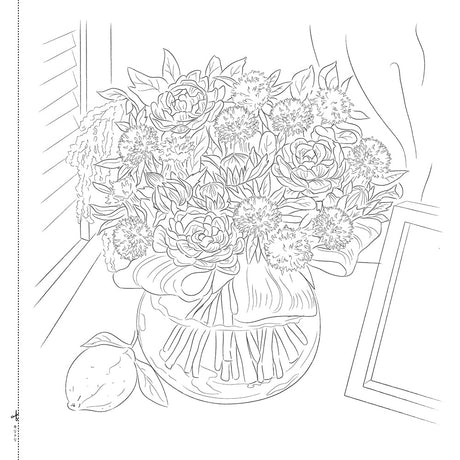 Adult Sketch Colouring Book Selected Collection of Beautiful Seasonal Flowers and Plants, ed - Japanese Craft Book