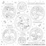 Nostalgic Sanrio Character Coloring Book (New Edition) - Japanese Craft Book