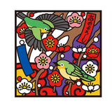 A healing puzzle coloring book that resets your mind and gently stimulates your brain: A calendar of seasonal flowers. Japanese Craft Book
