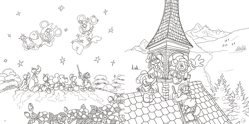 Adult Disney Dream World Wonderful Coloring Lesson Book Japanese Coloring Book