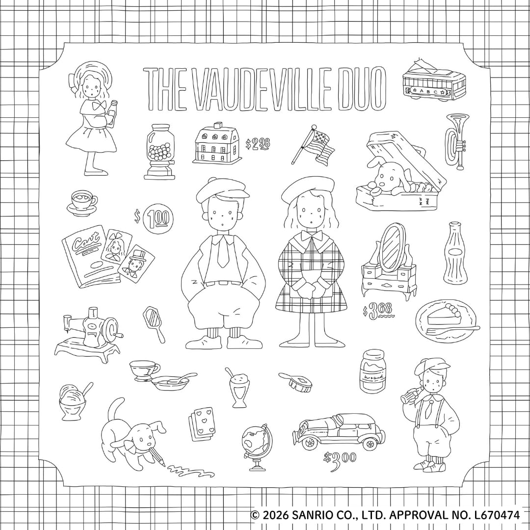 Nostalgic Sanrio Character Coloring Book (New Edition) - Japanese Craft Book