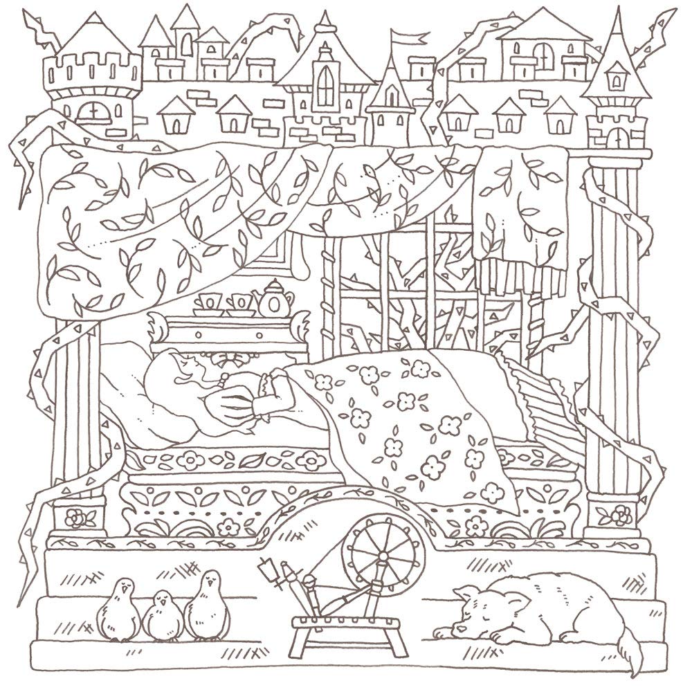 Eriy World Fairy Tales Beyond the Story coloring book - Japanese Craft Book