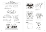 Hand lettering - cute hand-drawn letters that can be easily drawn with a regular pen - Japanese Craft Book