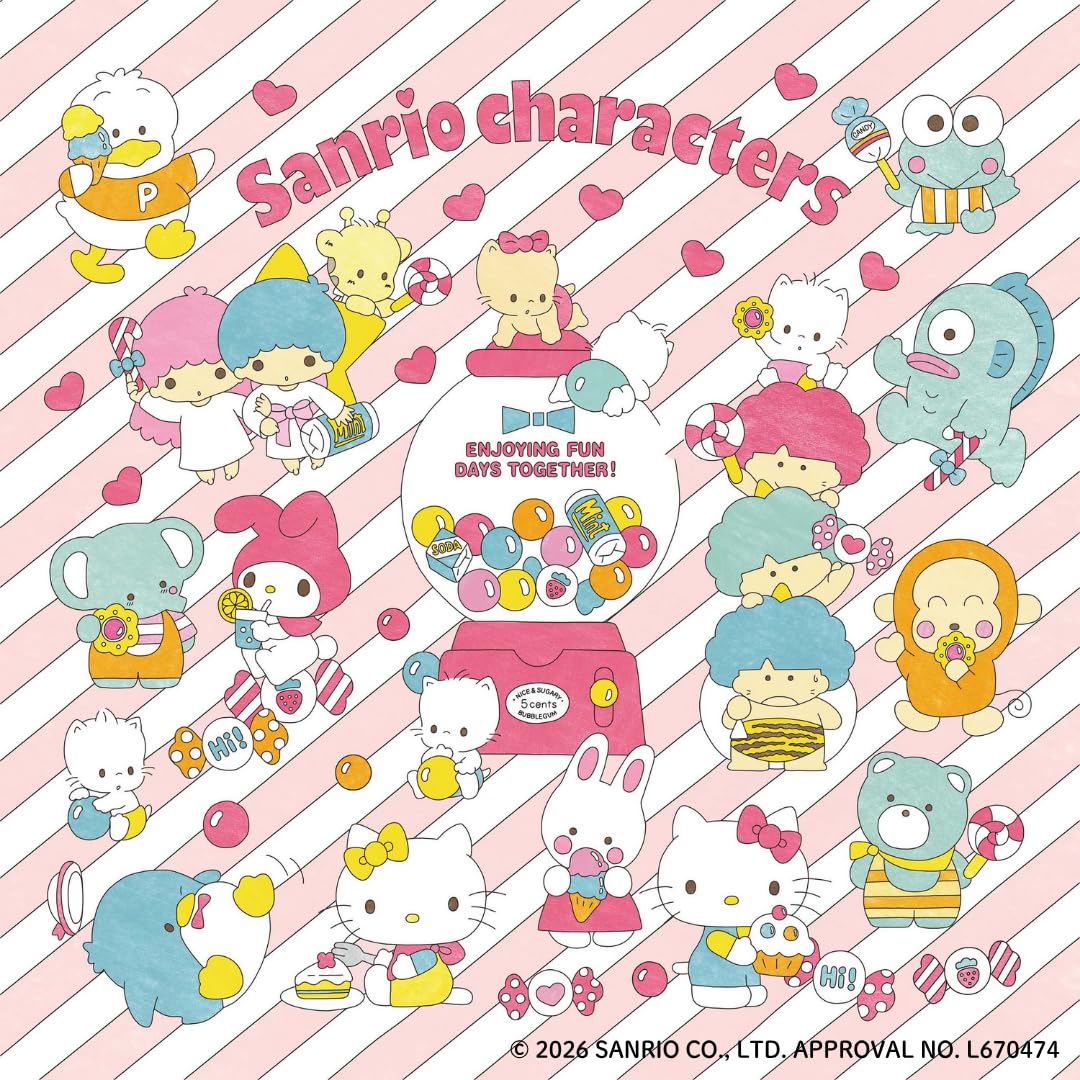 Nostalgic Sanrio Character Coloring Book (New Edition) - Japanese Craft Book