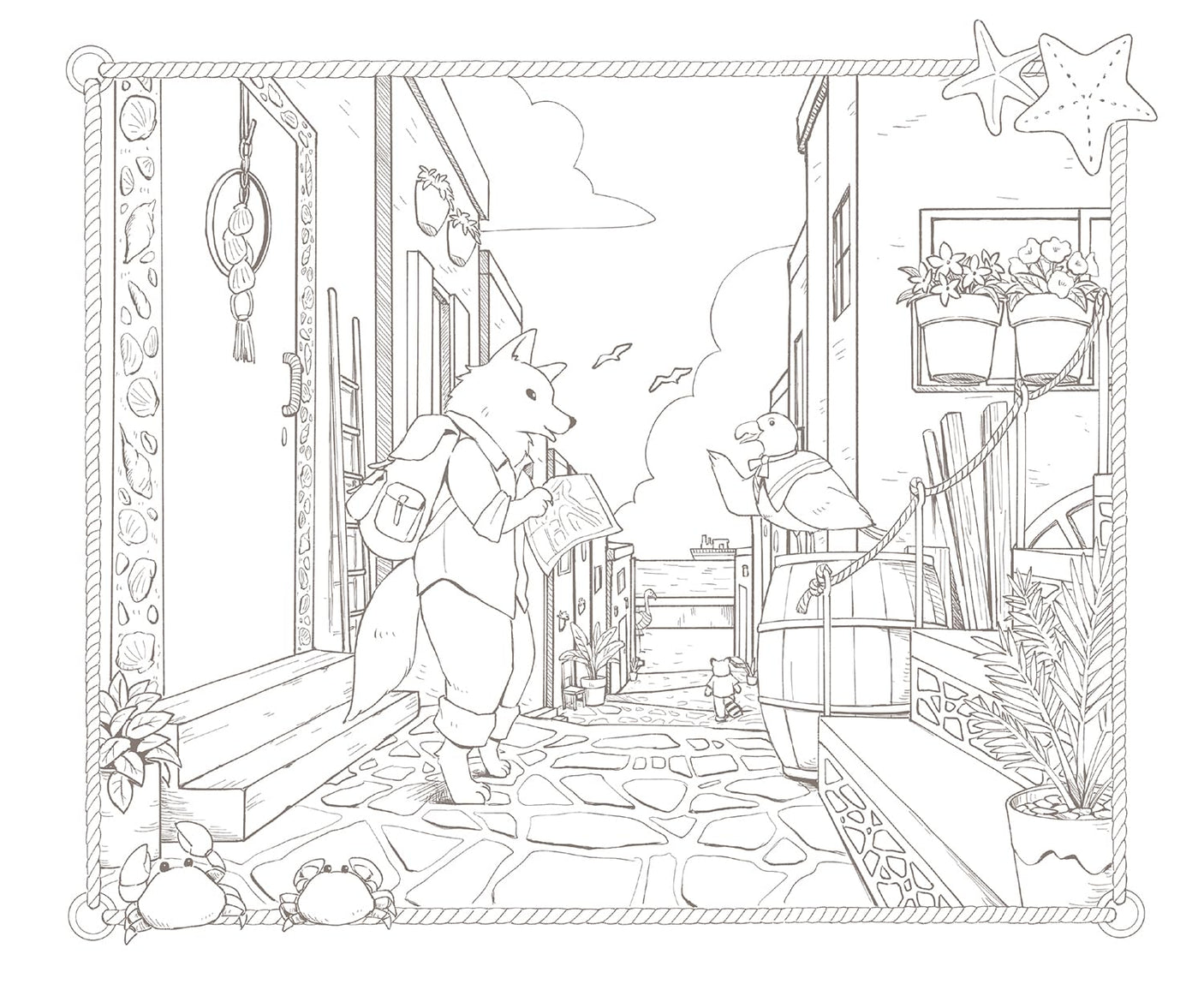 Traveling Animal Orchestra: A Heart-Pounding Coloring Book Series - Japanese Craft Book