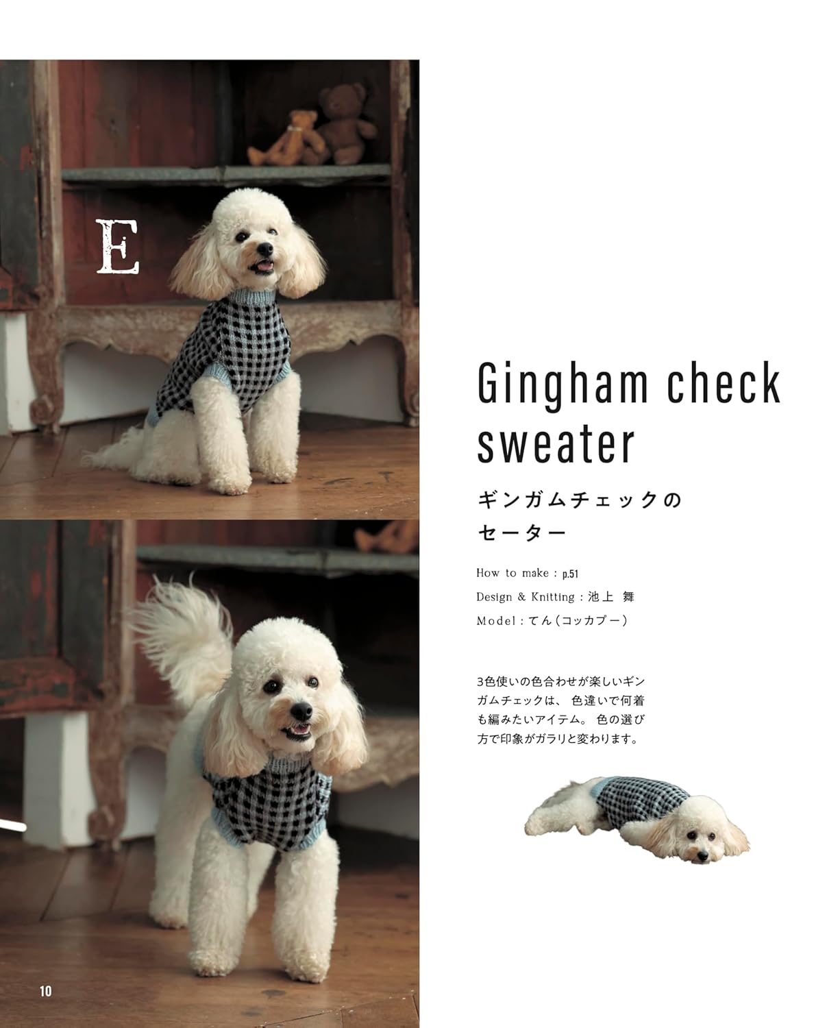 Warm hand-knitted dog clothes for small and medium-sized dogs - Japanese Craft Book