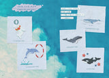 Embroidered sea creatures basic stitches book - Japanese Craft Book