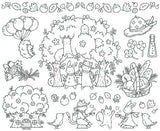 A Little Coloring Day: Colorful Calendar - Japanese Craft Book