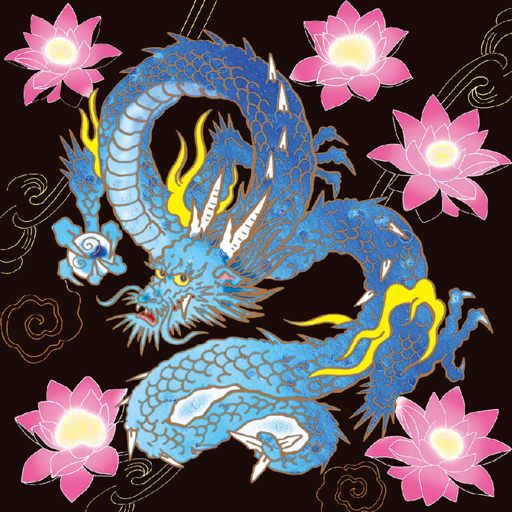 Happy Shining Dragon God Scratch Art Book Japanese Craft Book