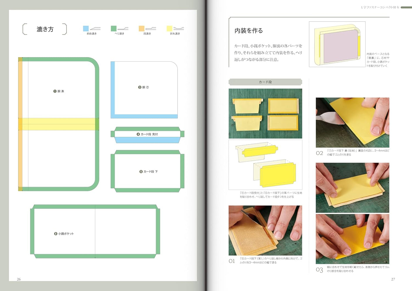 A top sample craftsman teaches you how to make a genuine ladies' wallet - Japanese Craft Book