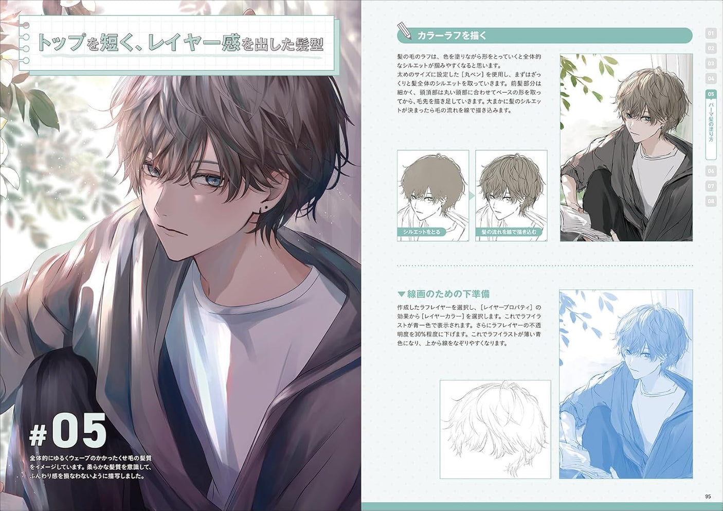 Complete explanation How to draw and color hair: Make your character's expression, figure, and movement shine even more! (Drawing Techniques!) Japanese Craft Book