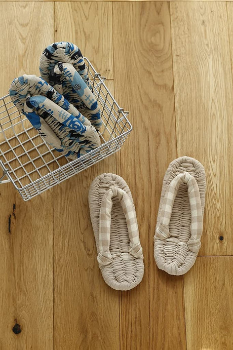 Eco-friendly living with remakes Fun cloth sandals at home Japanese Craft Book Eriko Ichinose Room shoes - Japanese Craft Book