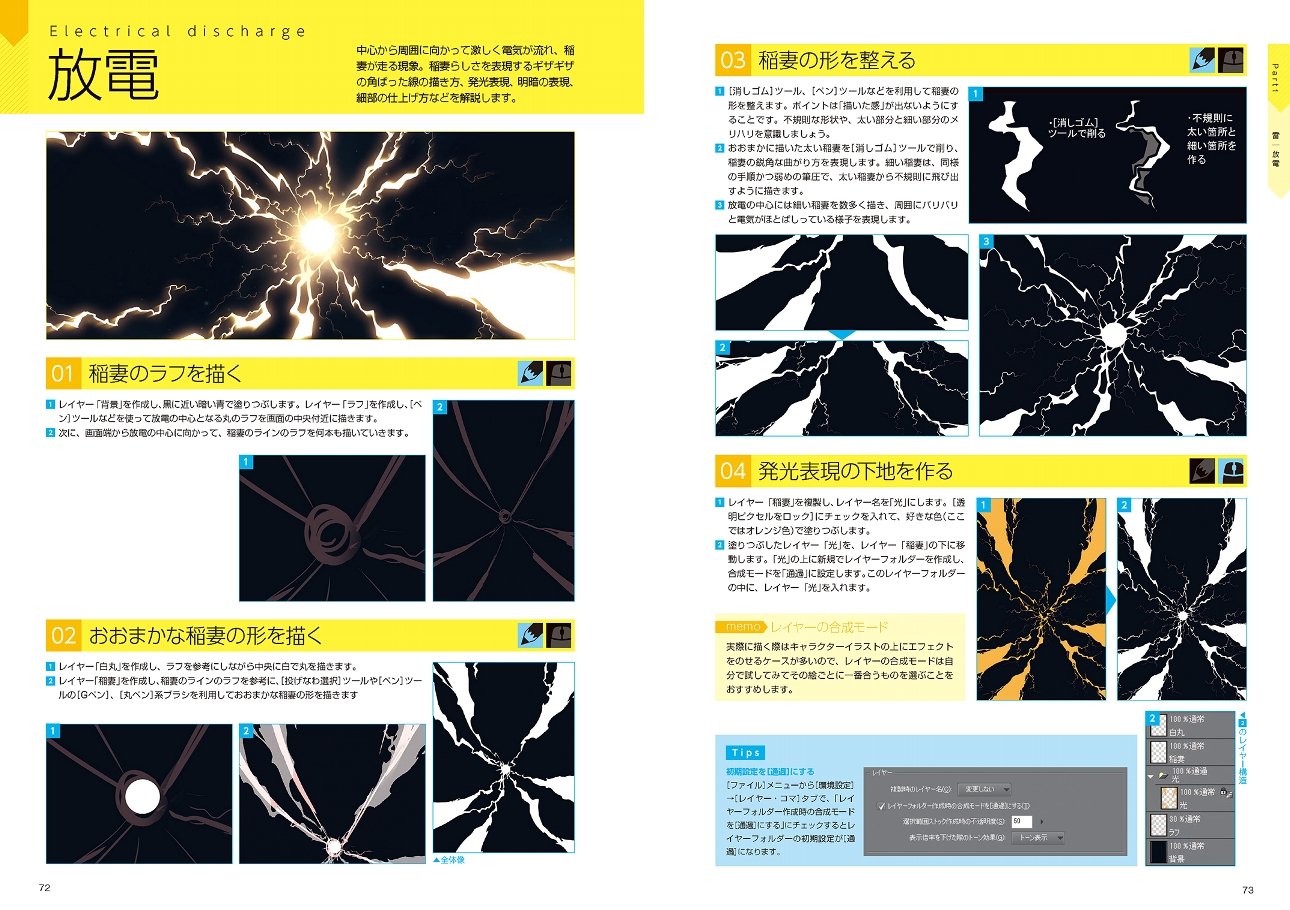 Encyclopedia of how to draw digital illustration "effects" Draw with CLIP STUDIO PAINT PRO! 50 techniques for effects and finishing (digital illustration drawing encyclopedia) - Japanese Craft Book