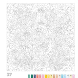 A healing puzzle coloring book that resets your mind and gently stimulates your brain: A Rondo of Flowers and Animals.  Japanese Craft Book