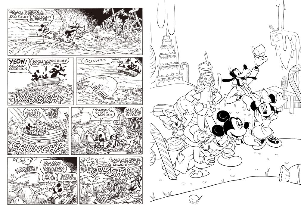 Adult Disney Mickey & Friends Vintage Colouring Book Japanese Craft Book illustration Disney - Japanese Craft Book