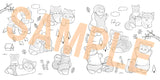A relaxing coloring lesson book featuring fluffy kitties from mofusand - Japanese Craft Book