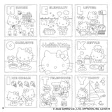 Nostalgic Sanrio Character Coloring Book (New Edition) - Japanese Craft Book