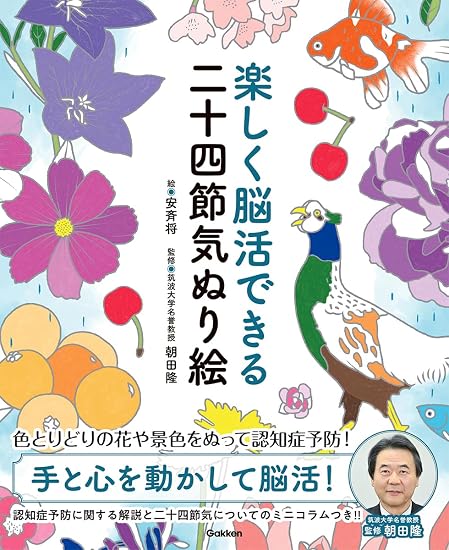 A fun brain-stimulating coloring book featuring the 24 solar terms. Japanese Craft Book