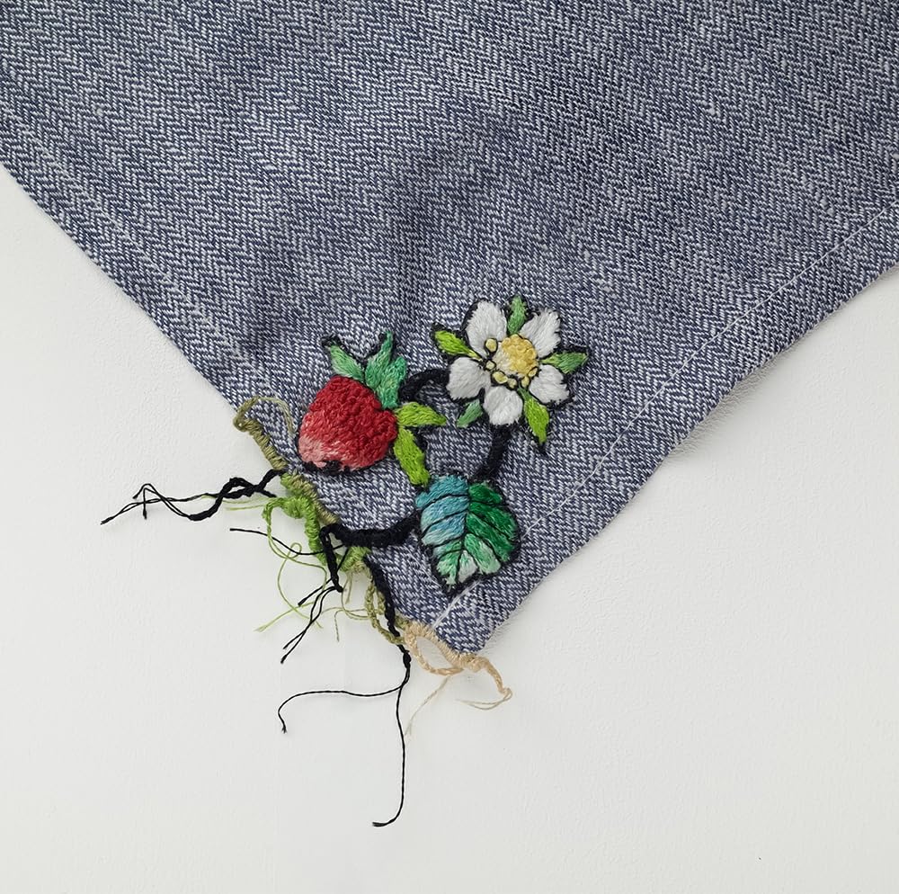 Botanical embroidery and darning: Enjoy hand repairs with patterns and techniques - Japanese Craft Book