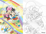 Disney's Fantastic Adult Disney Gift of Love A lovely postcard coloring book illustration Disney Inko Kotoriyama - Japanese Craft Book