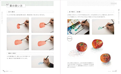 Start with familiar motifs: watercolor painting: shape, color, light and shadow - get better quickly with 3 tips Japanese Craft Book