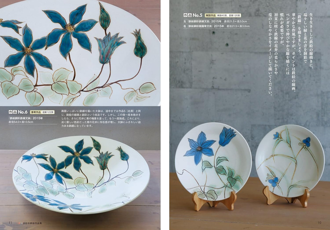 Easy pottery painting How to draw iron painting: New expression with oxidation firing Original design included Japanese Craft Book