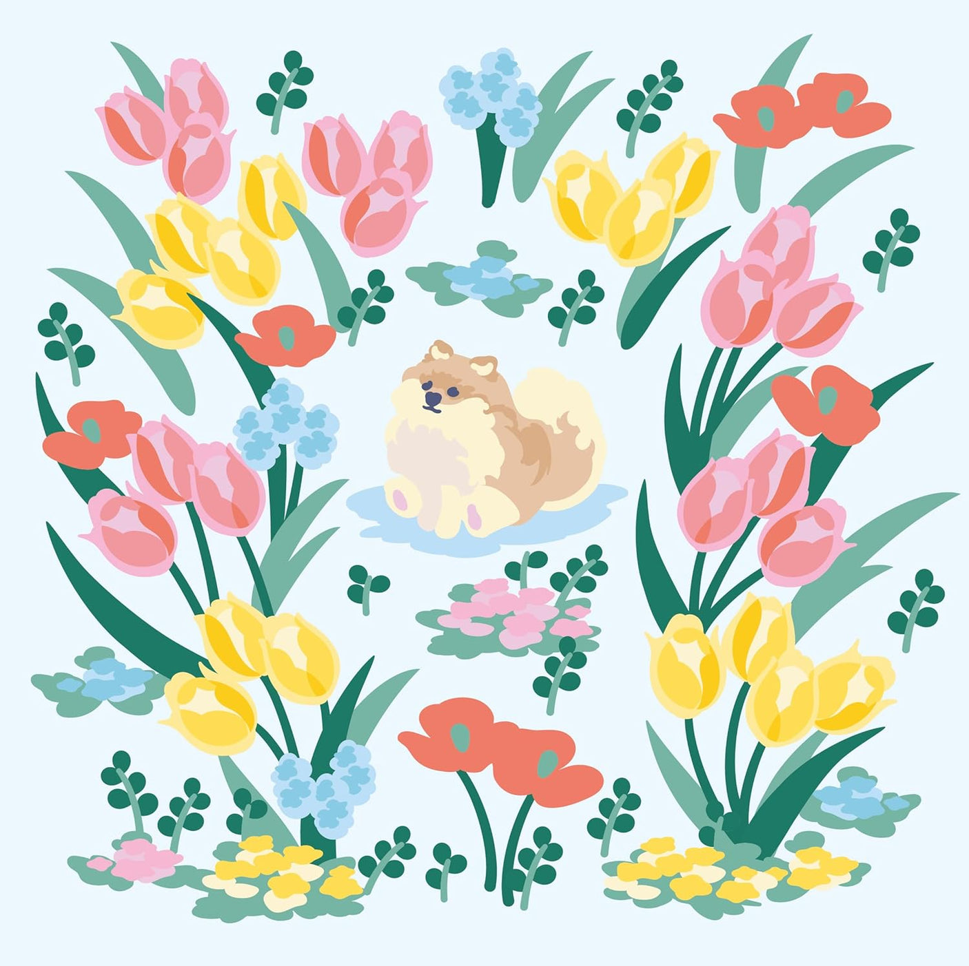 A healing puzzle coloring book that resets your mind and gently stimulates your brain: A Rondo of Flowers and Animals.  Japanese Craft Book