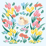 A healing puzzle coloring book that resets your mind and gently stimulates your brain: A Rondo of Flowers and Animals.  Japanese Craft Book
