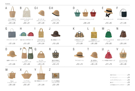 Basket bags and hats for adults Eco Andariya Design 31 Japanese Craft Book crochet bag Andarya summer bag poach - Japanese Craft Book