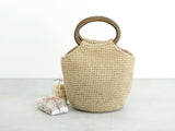 bag knitted with linen thread Japanese Craft Book