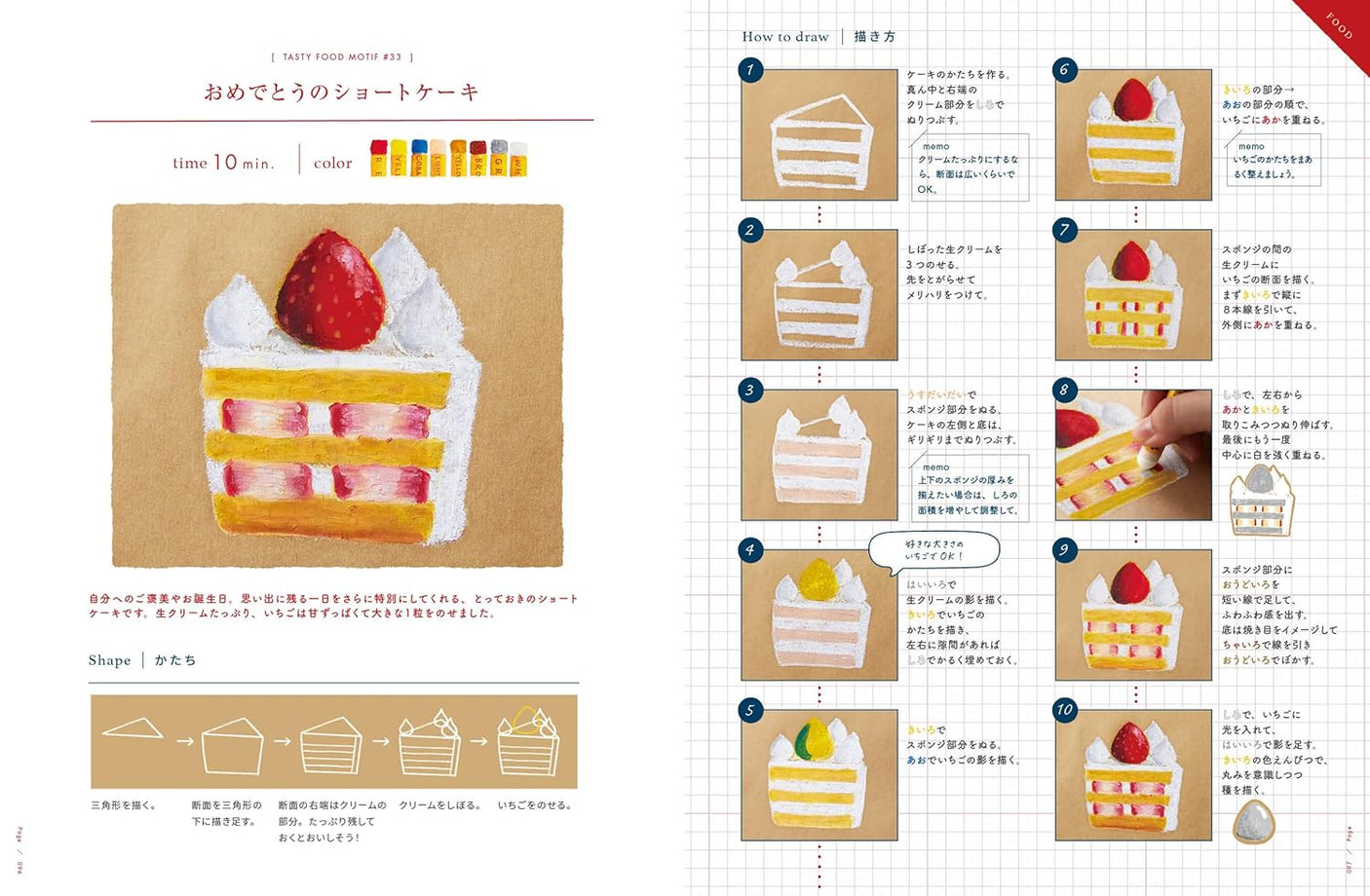 Delicious! Illustration lesson - Japanese Craft Book