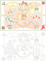 A coloring POSTCARD BOOK of 12 months of dreams, enchanted by the magic of "kawaii" - Japanese Coloring Book