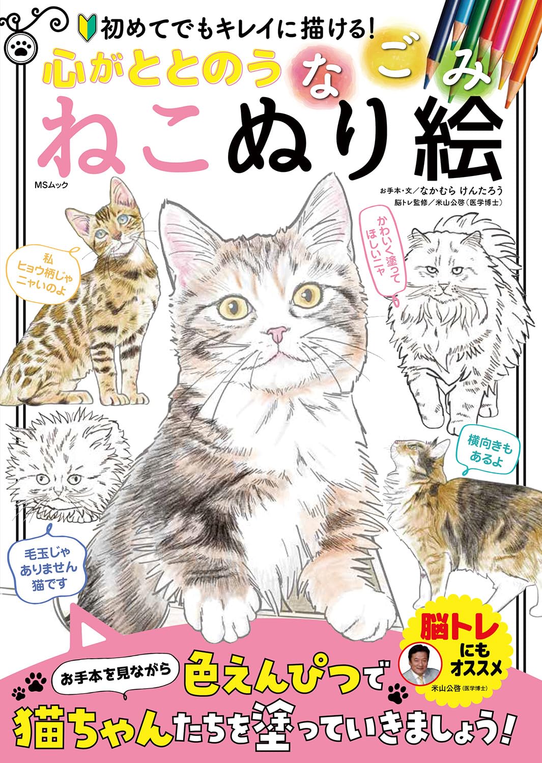 A relaxing cat coloring book - Japanese Craft Book