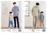 Family clothing made by Liberty Fabrics Women S M L Men M L LL kids 100 110 120cm size - Japanese Craft Book