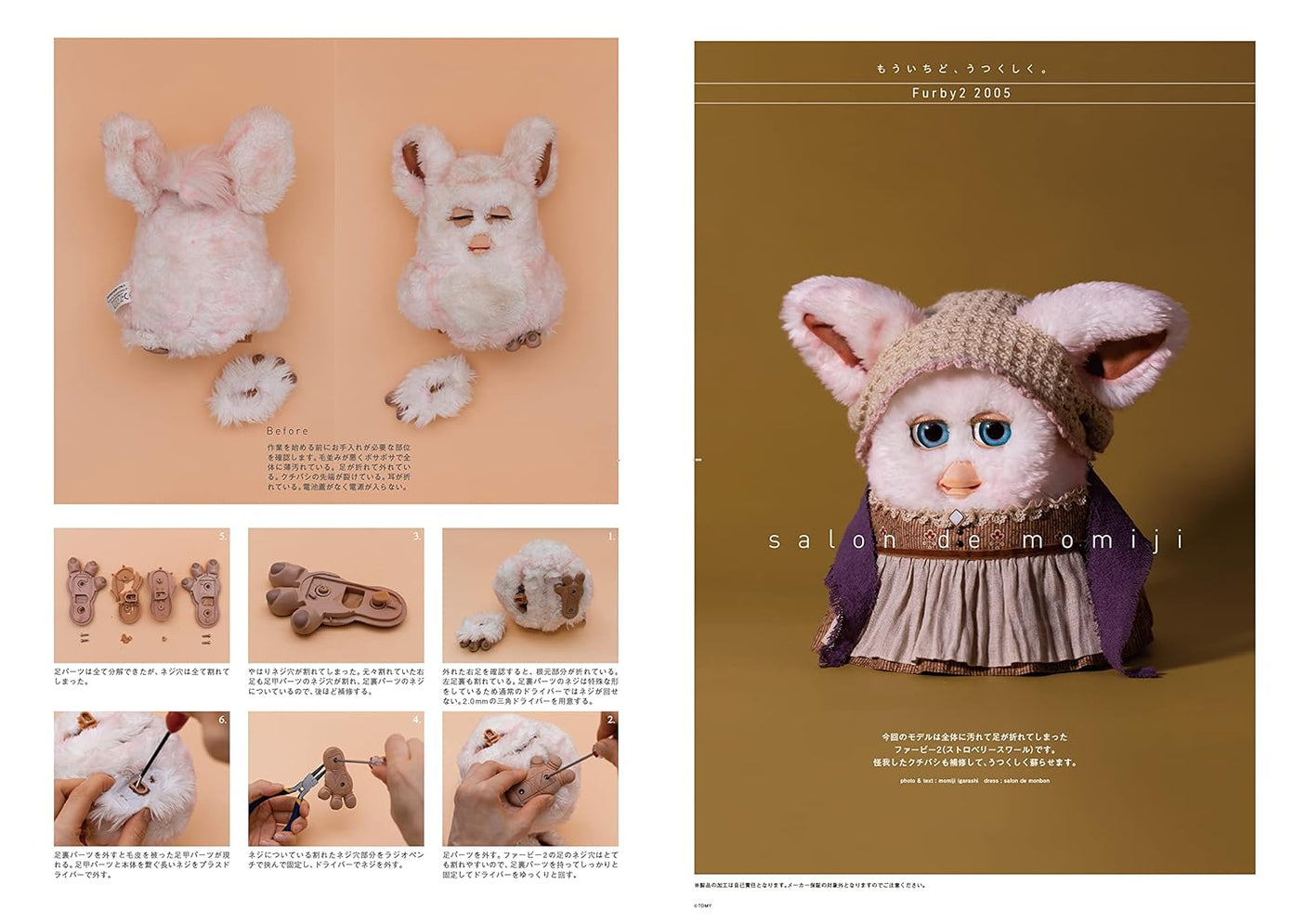 Dollybird vol.35 Japanese Book Making clothes Doll culture doll Sewing Sawako Araki - Japanese Craft Book