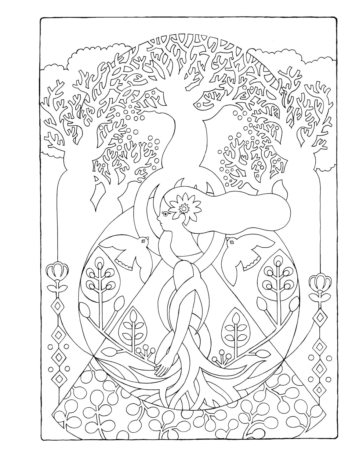 Temple in Me Coloring Book of Loving Yourself: The Elemental World