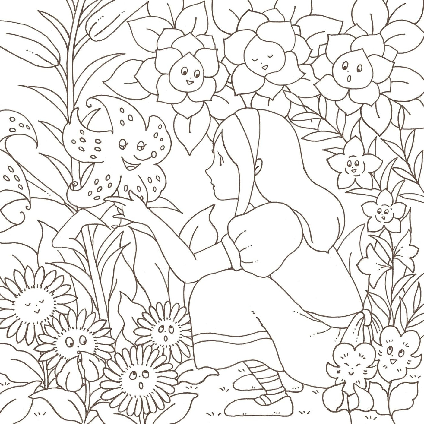 Eriy World Literature Open the Door to Imagination Coloring Book - Japanese Craft Book