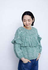 No seams, knit from the neck, top-down knit - Japanese Craft Book