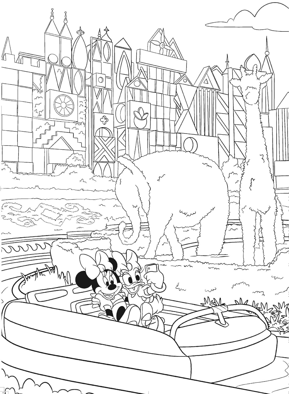 Disneyland Park coloring book Japanese Coloring Book