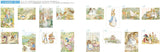 Adult coloring book POSTCARD BOOK Energetic Peter Rabbit Edition Japanese Coloring Book