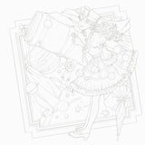 Fantasy Girl Museum: Black Forest Coloring Book - Japanese Craft Book