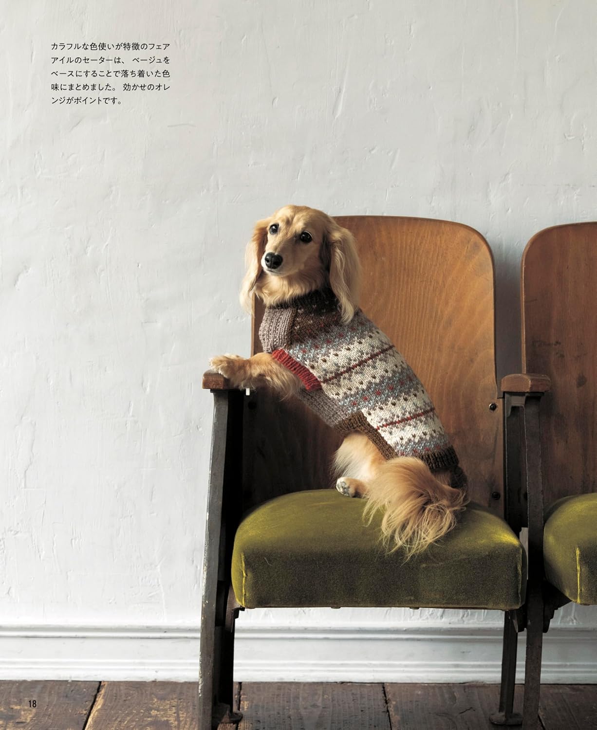 Warm hand-knitted dog clothes for small and medium-sized dogs - Japanese Craft Book