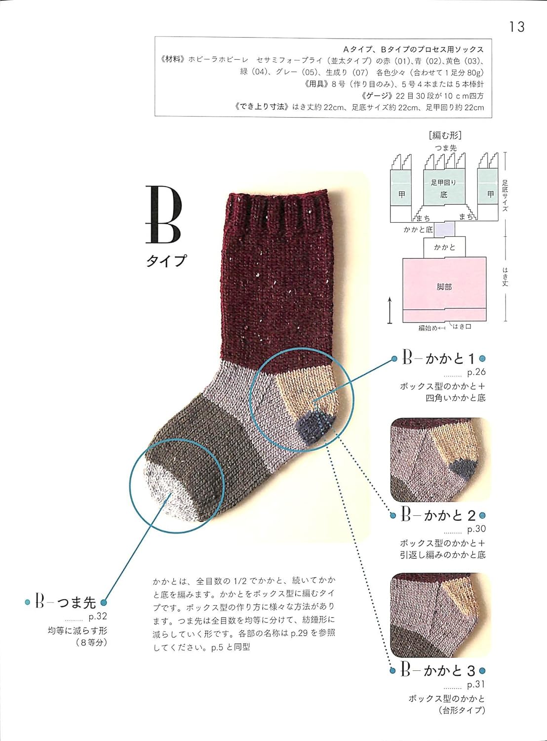 hand knitted socks Japanese Craft Book