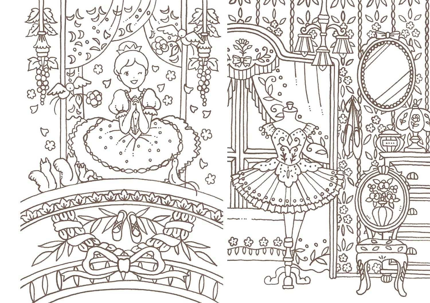 Eriy 16 people in a dream room POSTCARD coloring book - Japanese