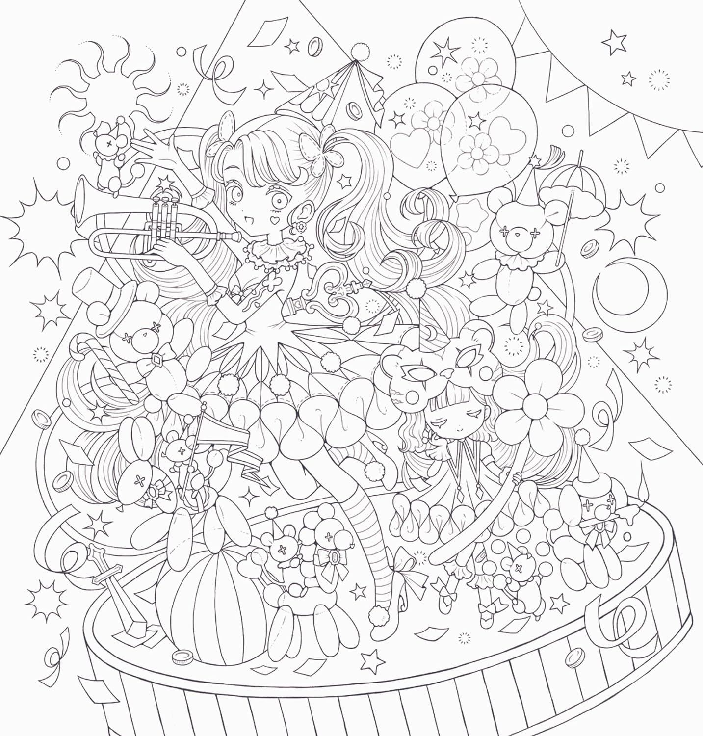 Romantic Gothic Josaki London Coloring Book - Japanese Coloring