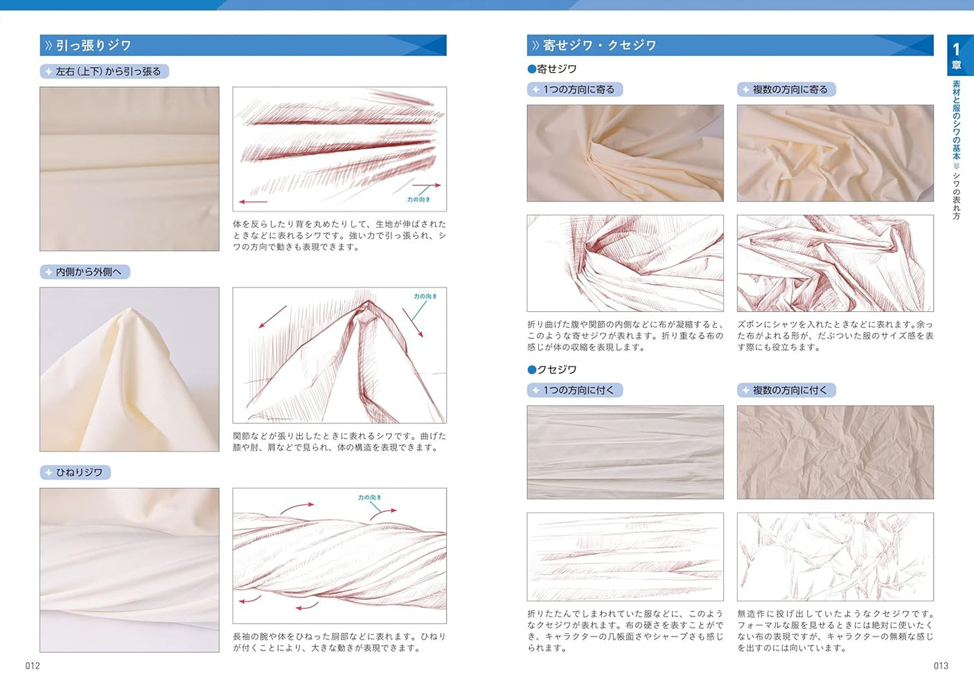 A thorough explanation of the entire process from roughing to painting! A class on how to draw "wrinkles on clothes"- Japanese Craft Book